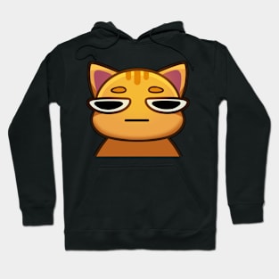 Mad/annoyed orange cat Hoodie